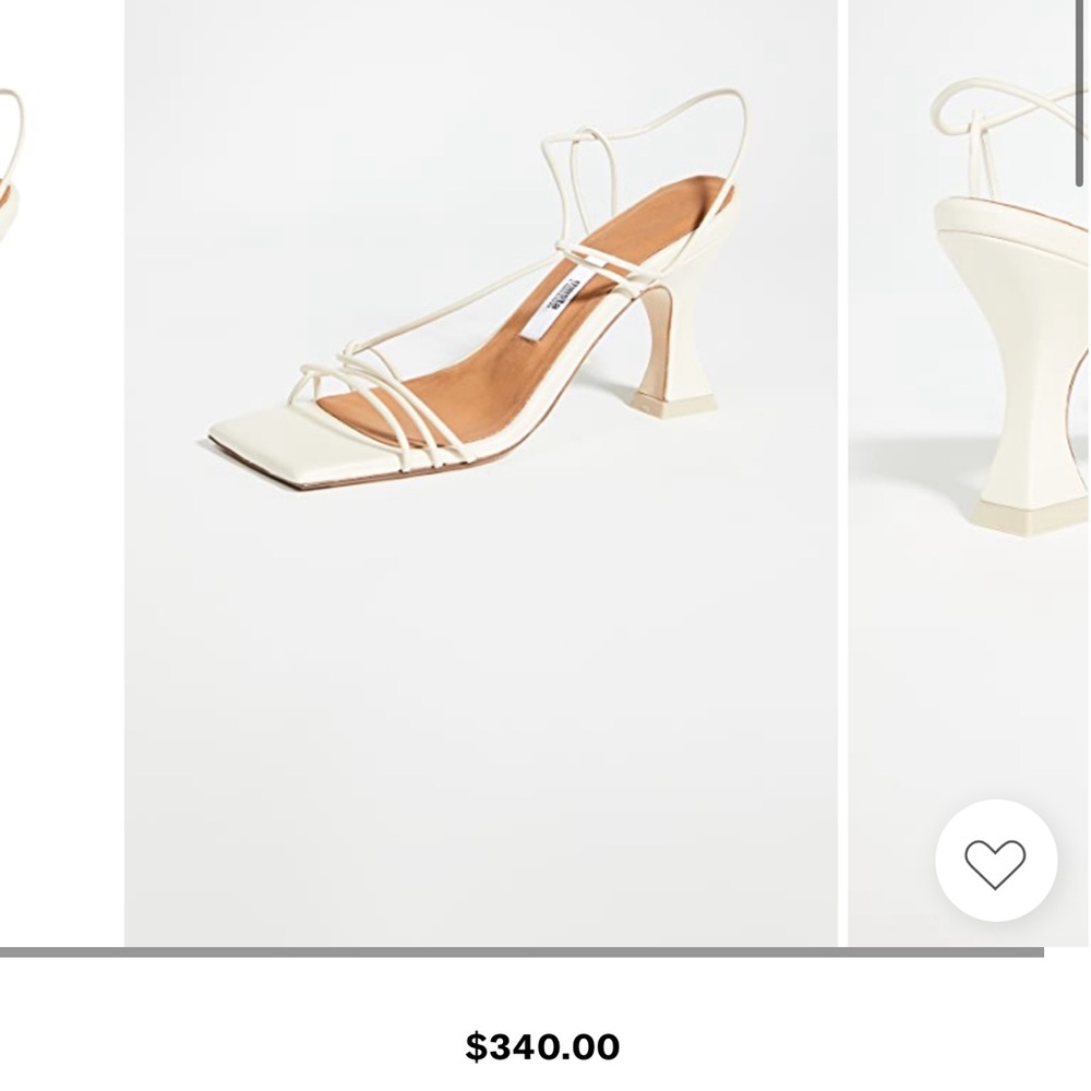 Miista Cream Strappy Square-Toe Heeled Sandals